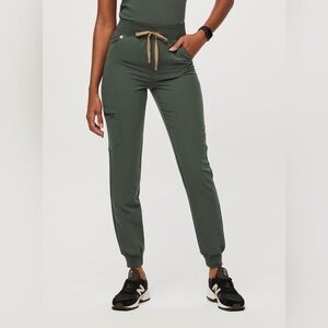 FIGS ZAMORA High Waisted Jogger Pants MOSS size MP